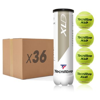 Balles de tennis XLD - CARTON DE 36 TUBES